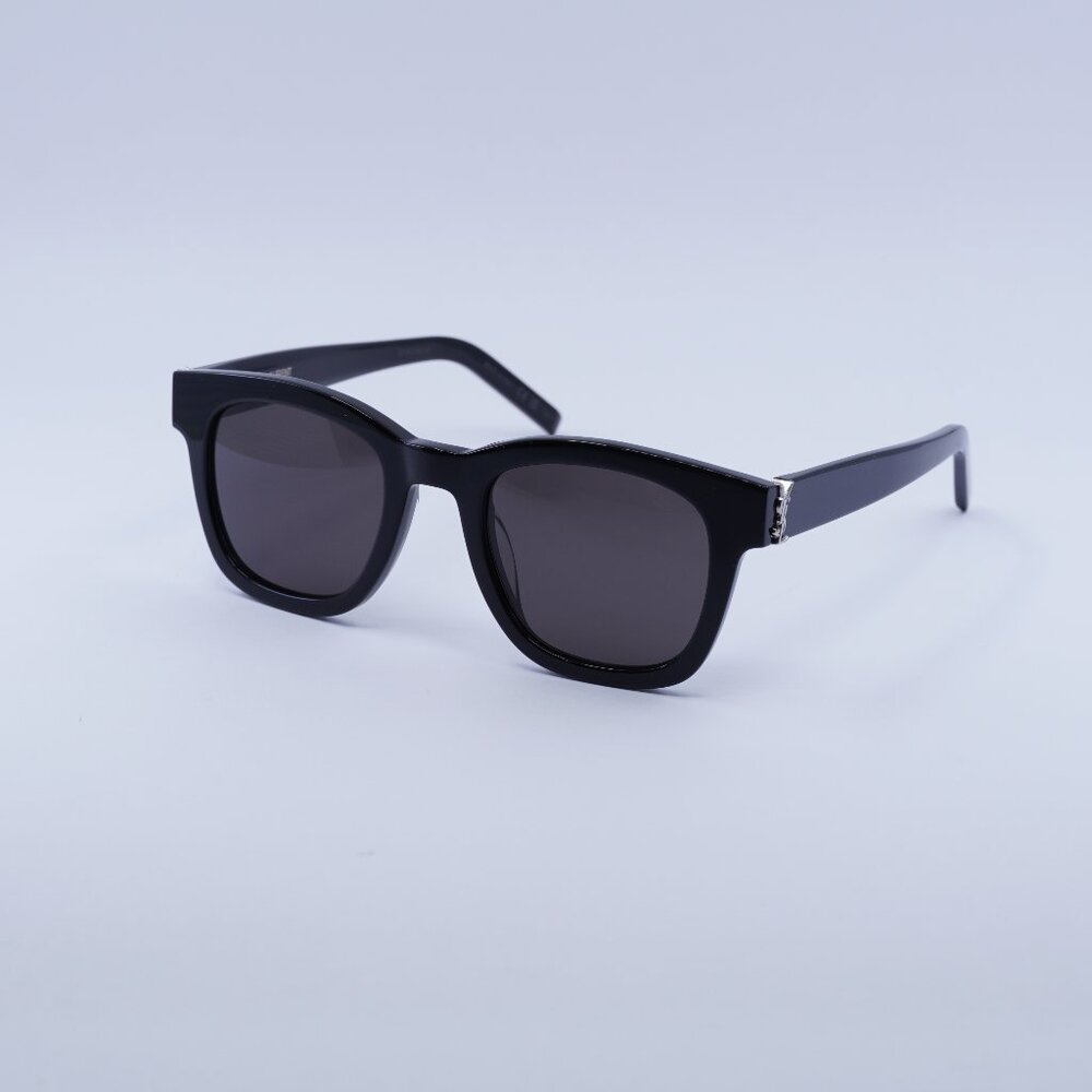 🕶️ New Saint Laurent SLM124 001 Sunglasses - Black Frame, Black Lenses